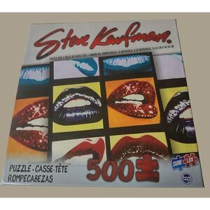 TCG Toys Steve Kaufman 500-piece Four Lips Puzzle Sealed, Never Opened